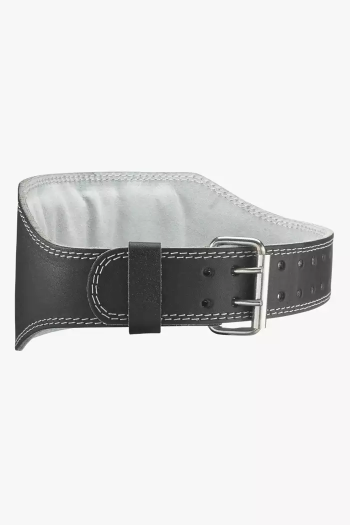 Ceinture de musculation en cuir noir